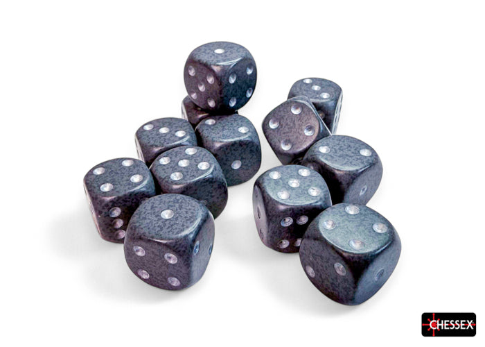 CHESSEX: SPECKLED 16MM D6 HI-TECH DICE BLOCK (12 DICE)