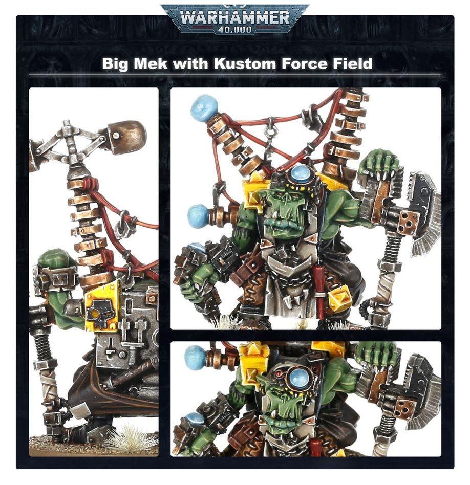 ORKS: BIG MEK WITH KUSTOM FORCE FIELD