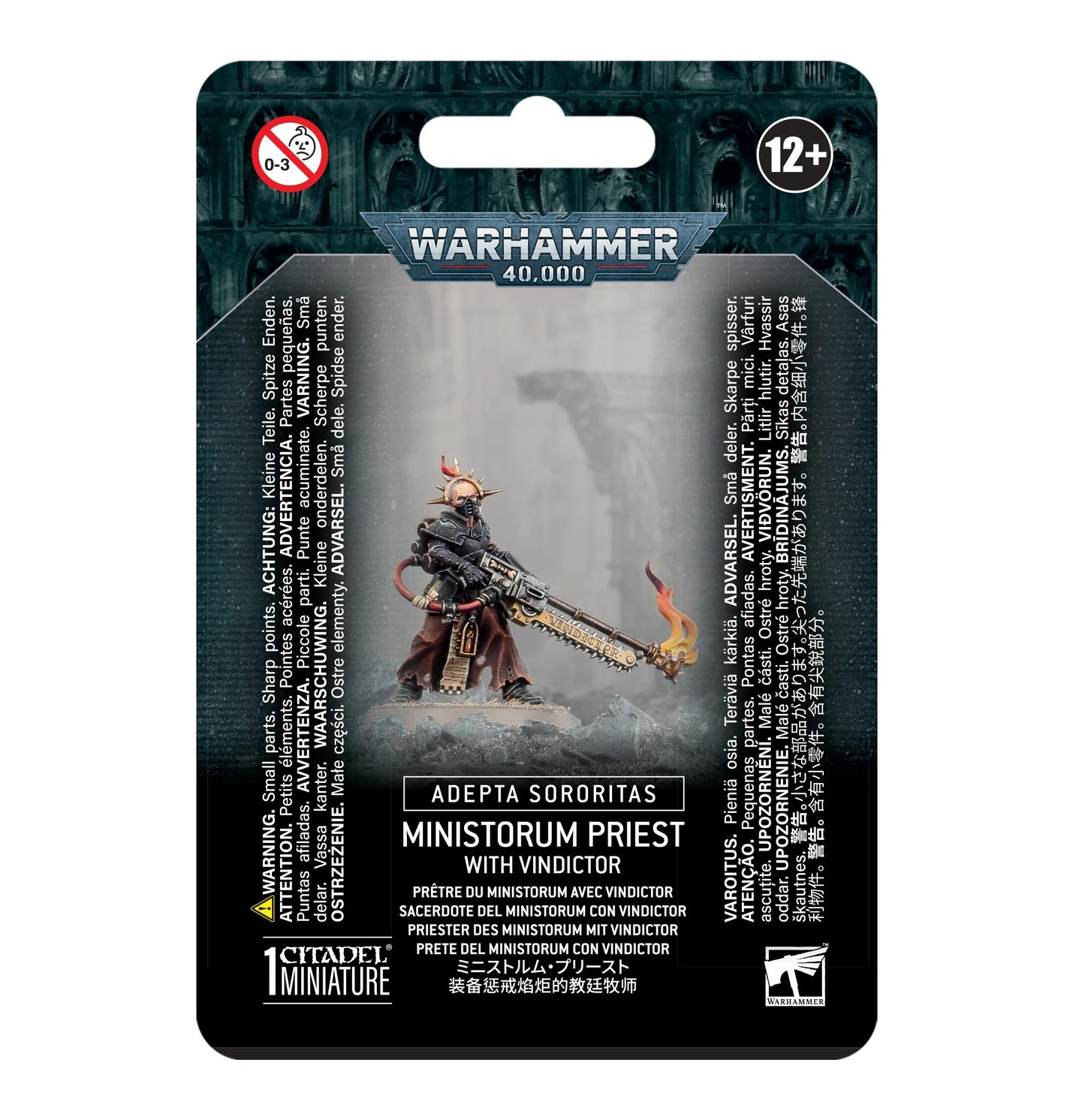 ADEPTA SORORITAS: MINISTORUM PRIEST WITH VINDICTOR