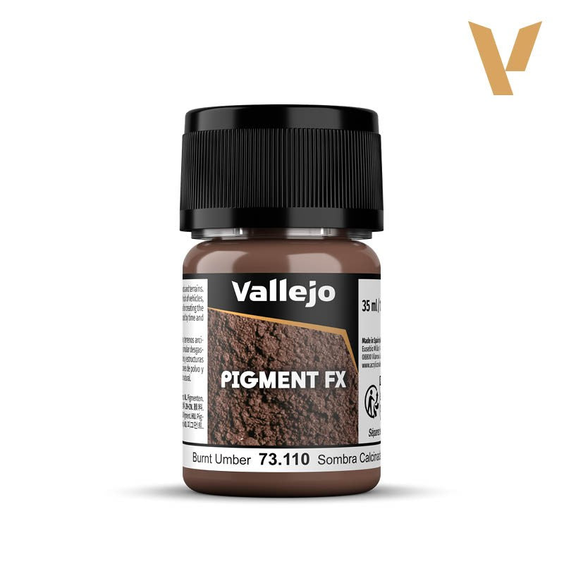 VALLEJO PIGMENTS: BURNT UMBER (35 ML)
