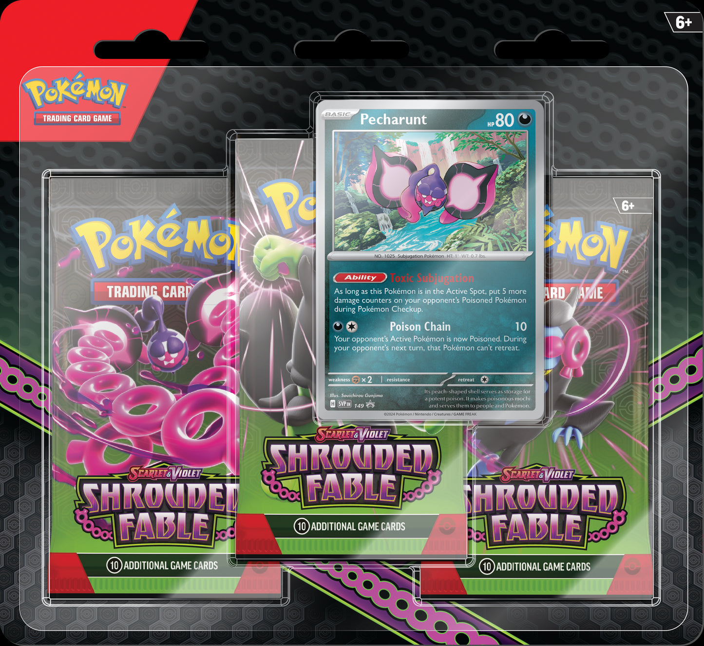 POKEMON TCG: SCARLET & VIOLET - SHROUDED FABLE 3-PACK BLISTER