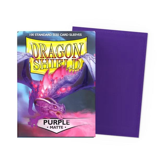 DRAGON SHIELD CARD SLEEVES STANDARD MATTE PURPLE 100