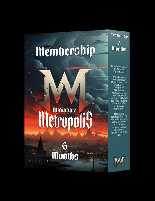 METROPOLIS MEDLEMSKAP 6 MÅN