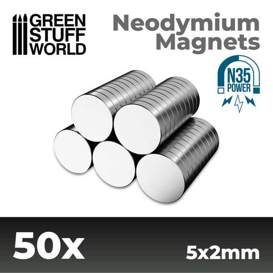 GREEN STUFF WORLD: NEODYMIUM MAGNETS (5X2)