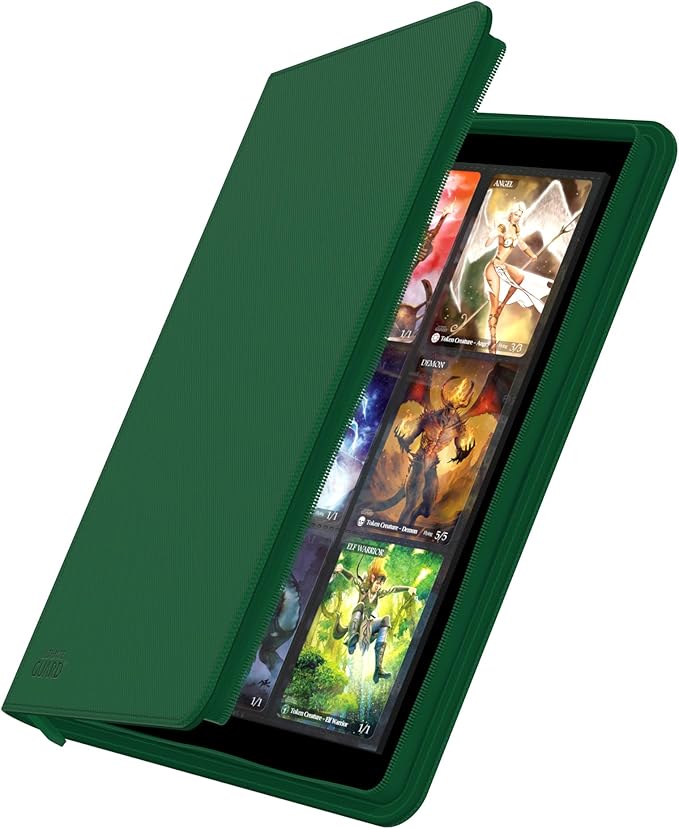 ULTIMATE GUARD : ZIPFOLIO 360 - 18-POCKET - XENOSKIN - GREEN