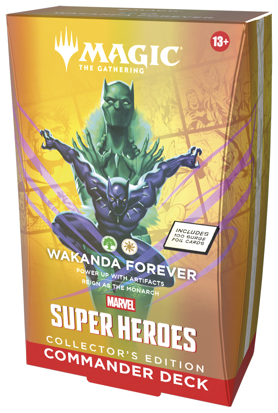 MAGIC: THE GATHERING - MARVEL SUPER HEROES COLLECTORS EDITION COMMANDER DECK - WAKANDA FOREVER