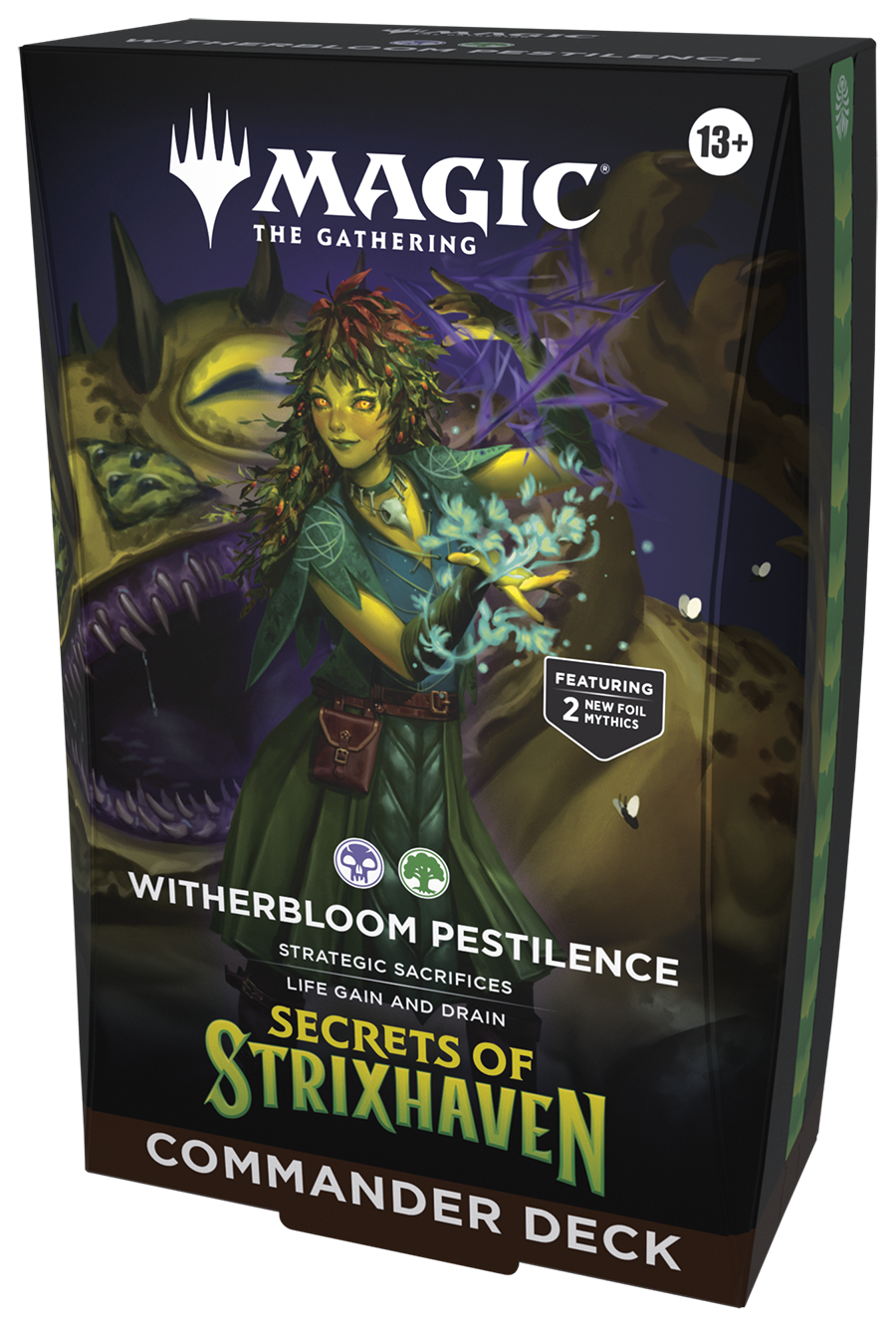 MAGIC: THE GATHERING - SECRETS OF STRIXHAVEN COMMANDER DECK - WITHERBLOOM PESTILENCE
