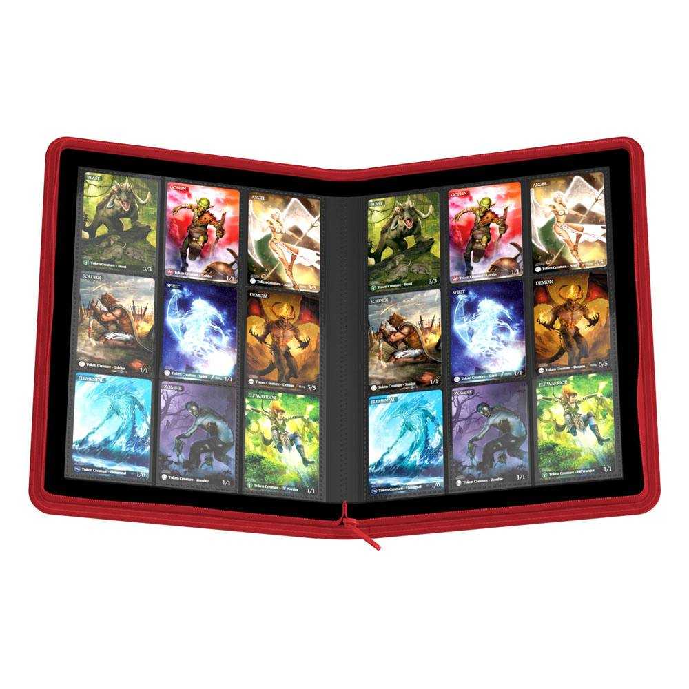 ULTIMATE GUARD : ZIPFOLIO 360 - 18-POCKET - XENOSKIN - RED