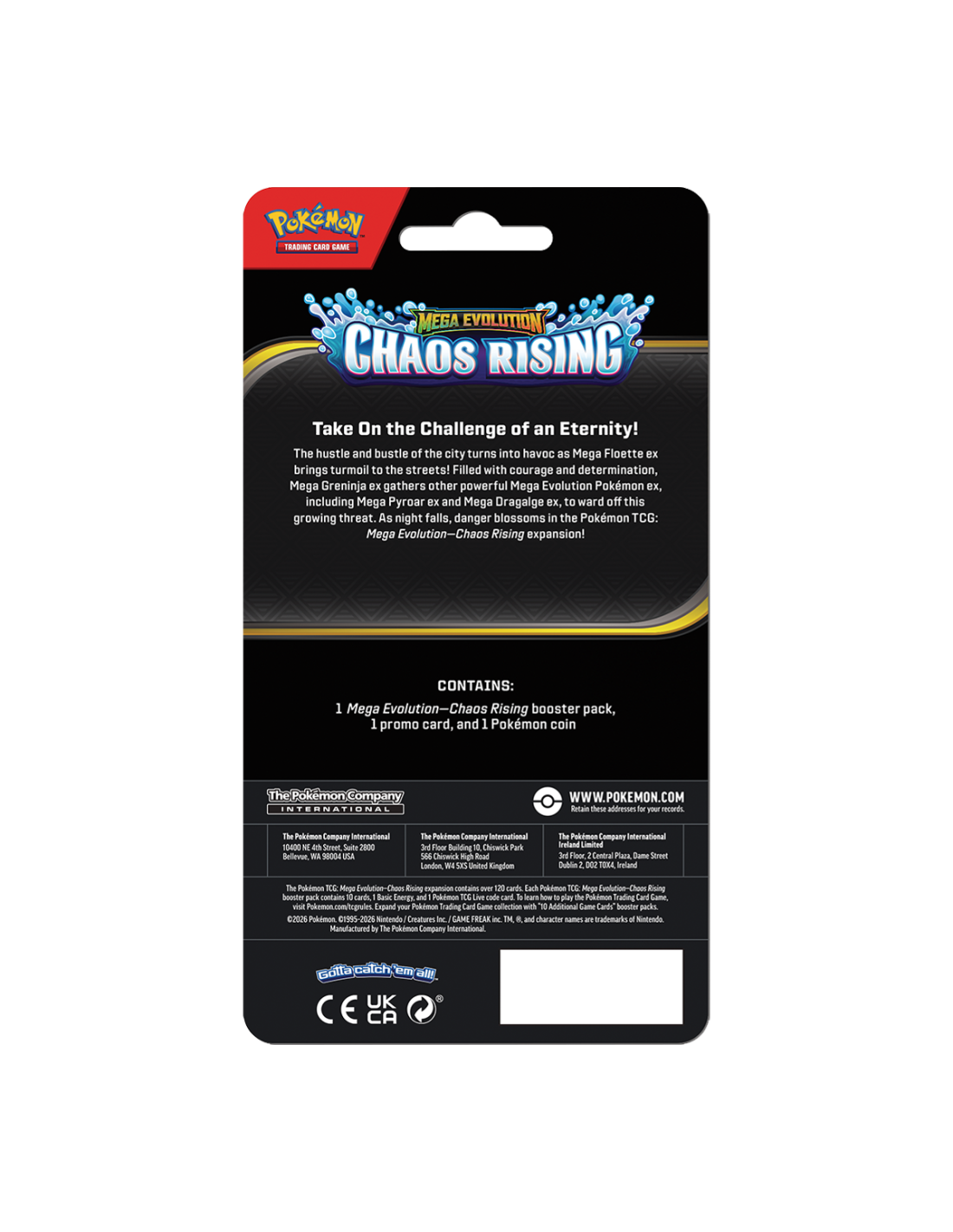 POKEMON TCG: MEGA EVOLUTION – CHAOS RISING CHECKLANE BLISTER
