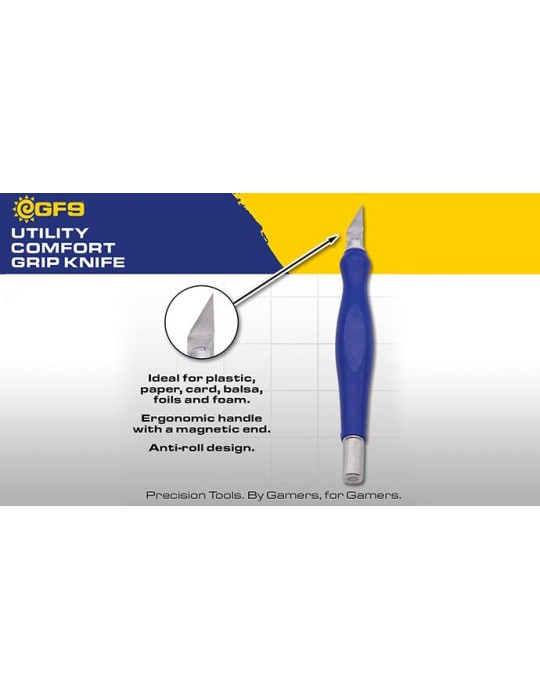 GF9 TOOLS: UTILITY COMFORT GRIP KNIFE