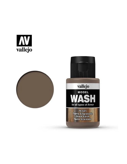 VALLEJO: MODEL WASH 35ML. OILED EARTH WASH