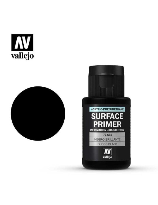 VALLEJO: GLOSS BLACK PRIMER (32 ML)