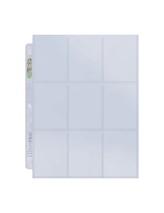 ULTRA PRO 9-POCKET PAGE, PLATINUM (100ST)