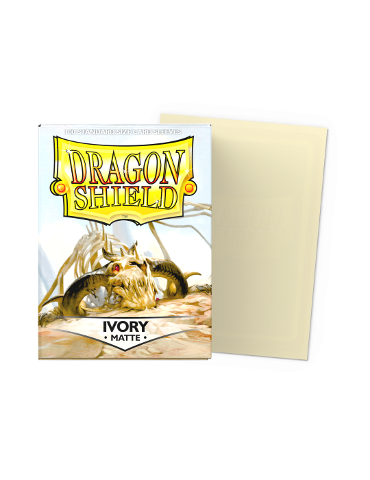 DRAGON SHIELD CARD SLEEVES STANDARD MATTE IVORY 100