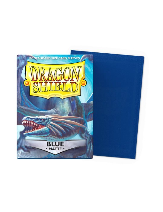 DRAGON SHIELD CARD SLEEVES STANDARD MATTE BLUE 100