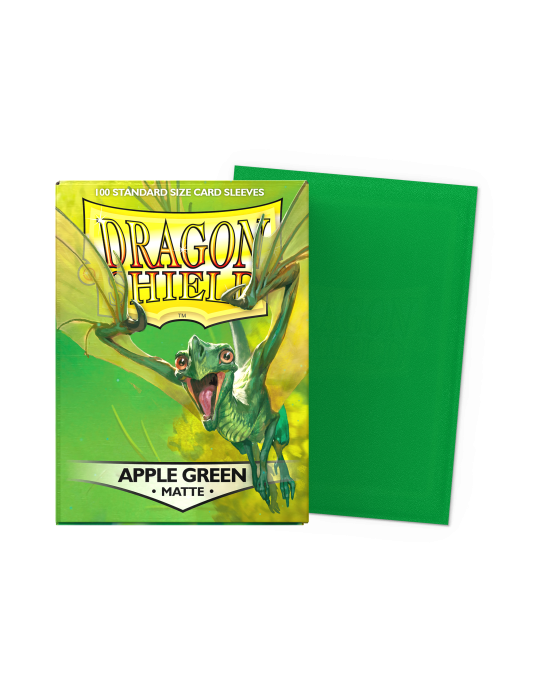 DRAGON SHIELD CARD SLEEVES STANDARD MATTE APPLE GREEN 100