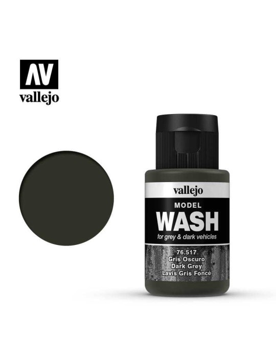 VALLEJO: MODEL WASH 35ML. DARK GREY WASH