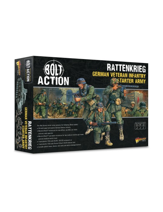 BOLT ACTION - RATTENKRIEG GERMAN VETERAN INFANTRY STARTER SET