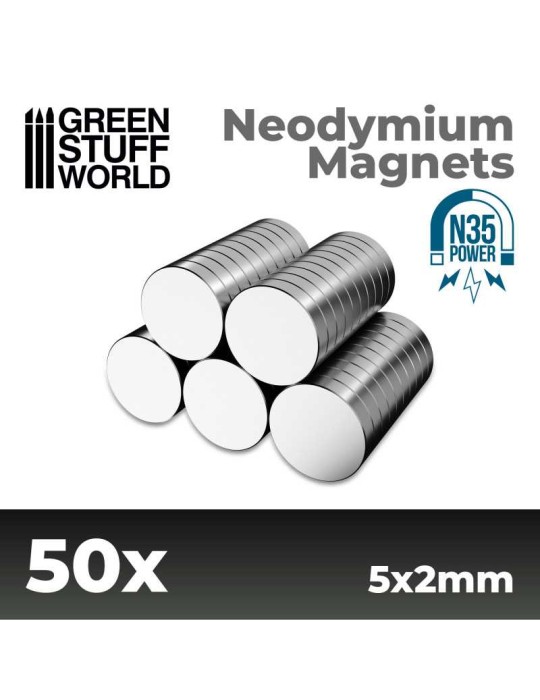 GREEN STUFF WORLD: NEODYMIUM MAGNETS (5X2)