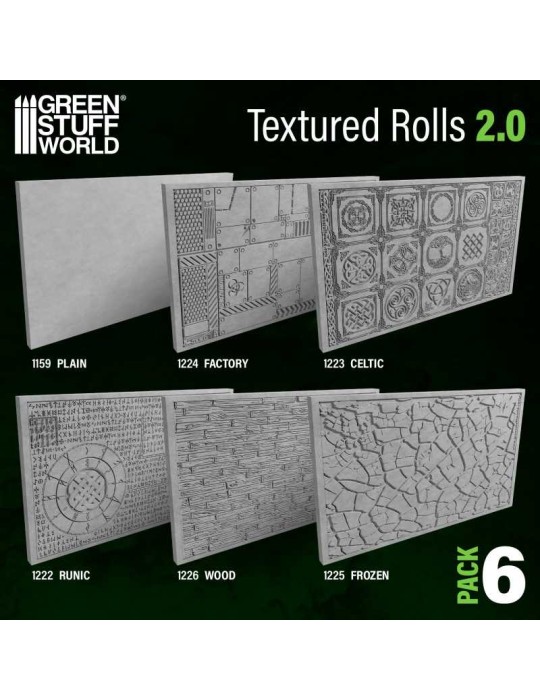 GREEN STUFF WORLD: TEXTURED ROLL PINS 2.0