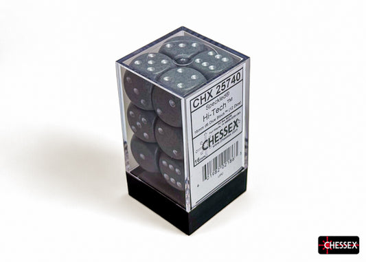 CHESSEX: SPECKLED 16MM D6 HI-TECH DICE BLOCK (12 DICE)