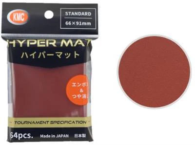KMC STANDARD SLEEVES - HYPER MAT RED (64)