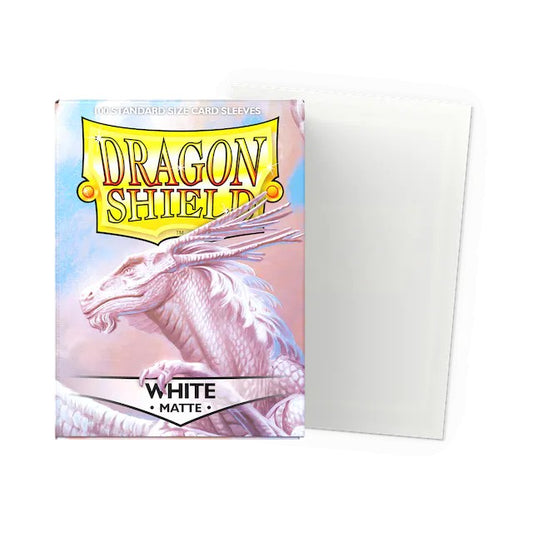 DRAGON SHIELD CARD SLEEVES STANDARD MATTE WHITE 100