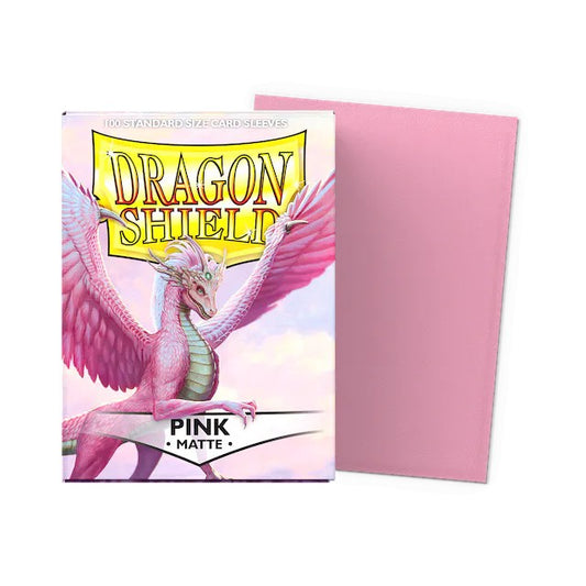 DRAGON SHIELD CARD SLEEVES STANDARD MATTE PINK 100
