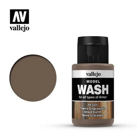VALLEJO: MODEL WASH 35ML. OILED EARTH WASH