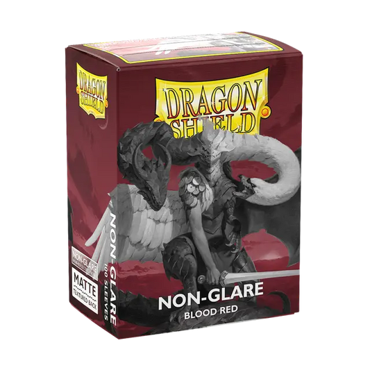 DRAGON SHIELD CARD SLEEVES: NON-GLARE BLOOD RED