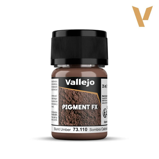 VALLEJO PIGMENTS: BURNT UMBER (35 ML)