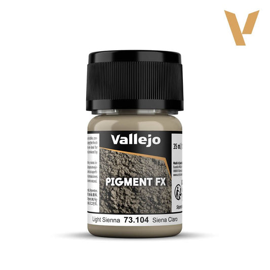 VALLEJO PIGMENTS: LIGHT SIENNA (35 ML)