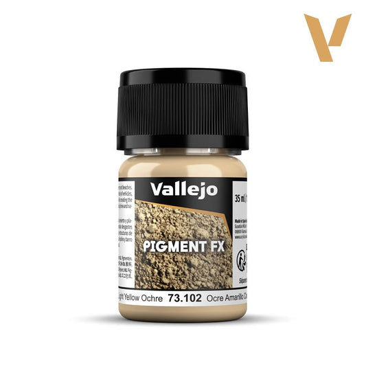 VALLEJO PIGMENTS: LIGHT YELLOW OCHRE (35 ML)