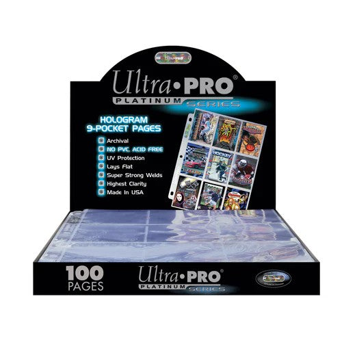 ULTRA PRO 9-POCKET PAGE, PLATINUM (100ST)