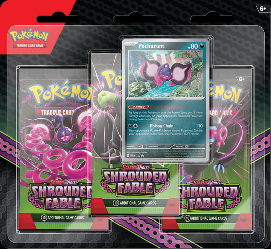 POKEMON TCG: SCARLET & VIOLET - SHROUDED FABLE 3-PACK BLISTER