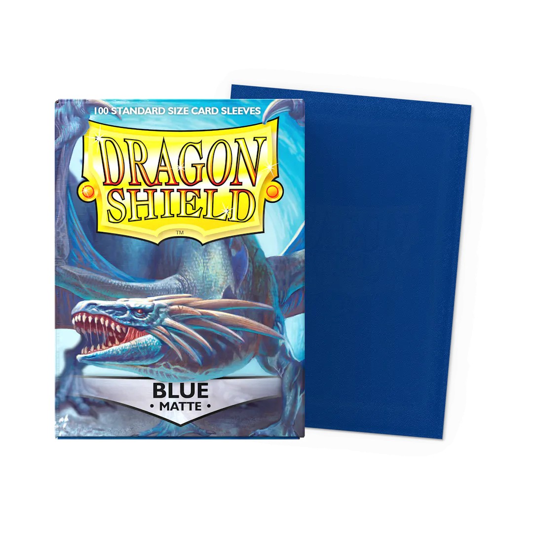 DRAGON SHIELD CARD SLEEVES STANDARD MATTE BLUE 100