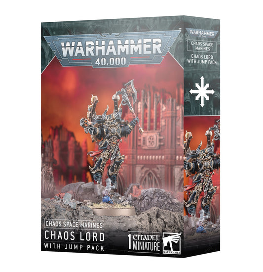 CHAOS SPACE MARINES: CHAOS LORD WITH JUMP PACK