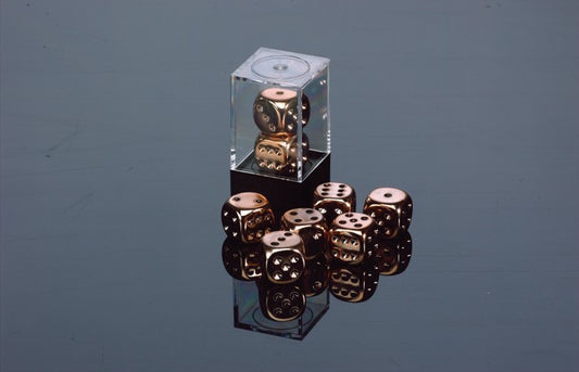 CHESSEX: COPPERPLATED METALLIC 16MM D6 PAIR