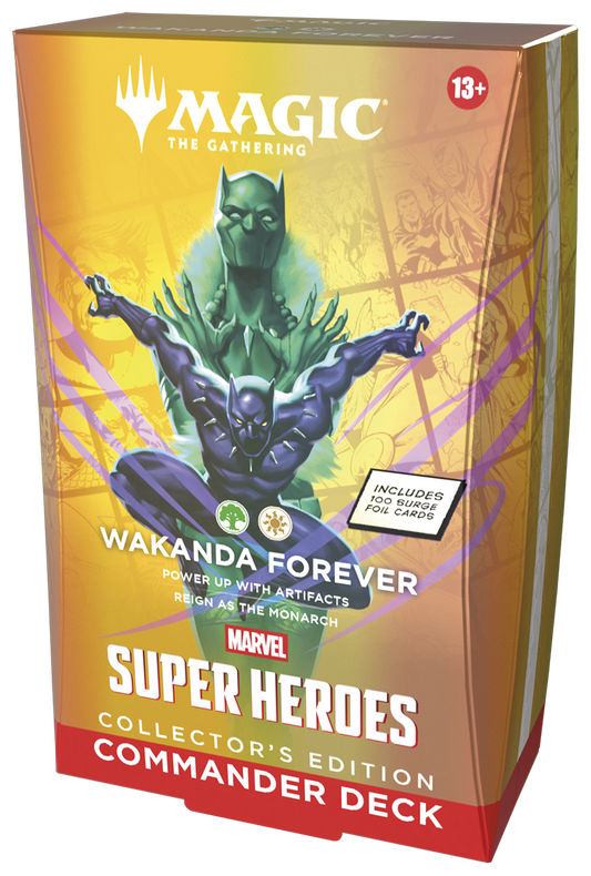 MAGIC: THE GATHERING - MARVEL SUPER HEROES COLLECTORS EDITION COMMANDER DECK - WAKANDA FOREVER