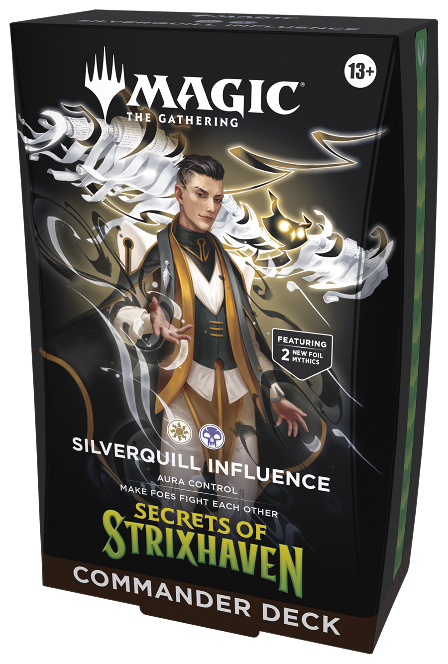 MAGIC: THE GATHERING - SECRETS OF STRIXHAVEN COMMANDER DECK - SILVERQUILL INFLUENCE