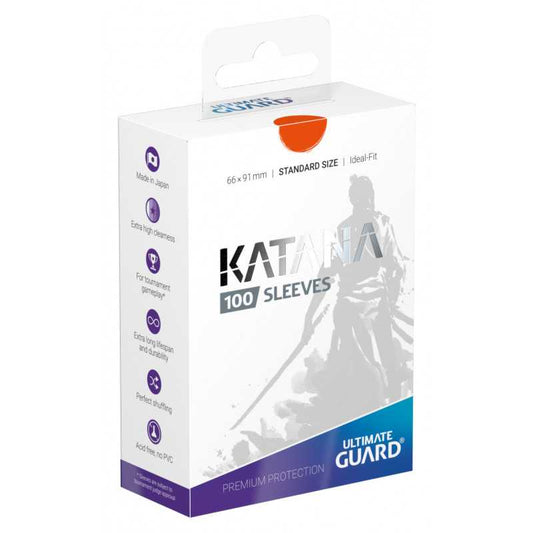 ULTIMATE GUARD KATANA SLEEVES ORANGE (100)