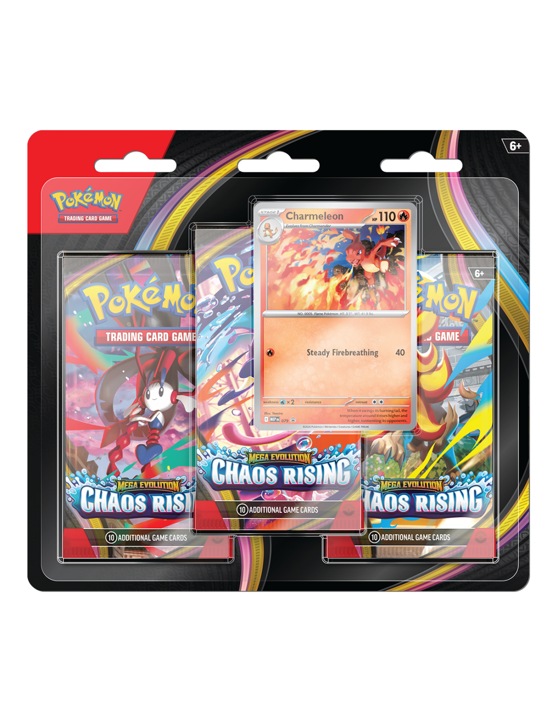 POKEMON TCG: MEGA EVOLUTION – CHAOS RISING BLISTER 3-PACK