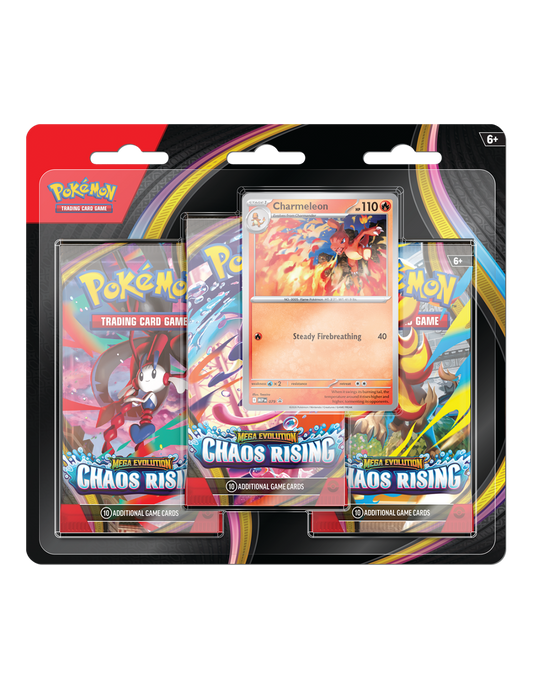 POKEMON TCG: MEGA EVOLUTION – CHAOS RISING BLISTER 3-PACK