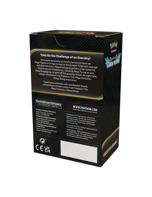 POKEMON TCG: MEGA EVOLUTION – CHAOS RISING BOOSTER BUNDLE