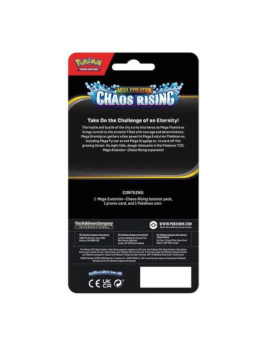 POKEMON TCG: MEGA EVOLUTION – CHAOS RISING CHECKLANE BLISTER