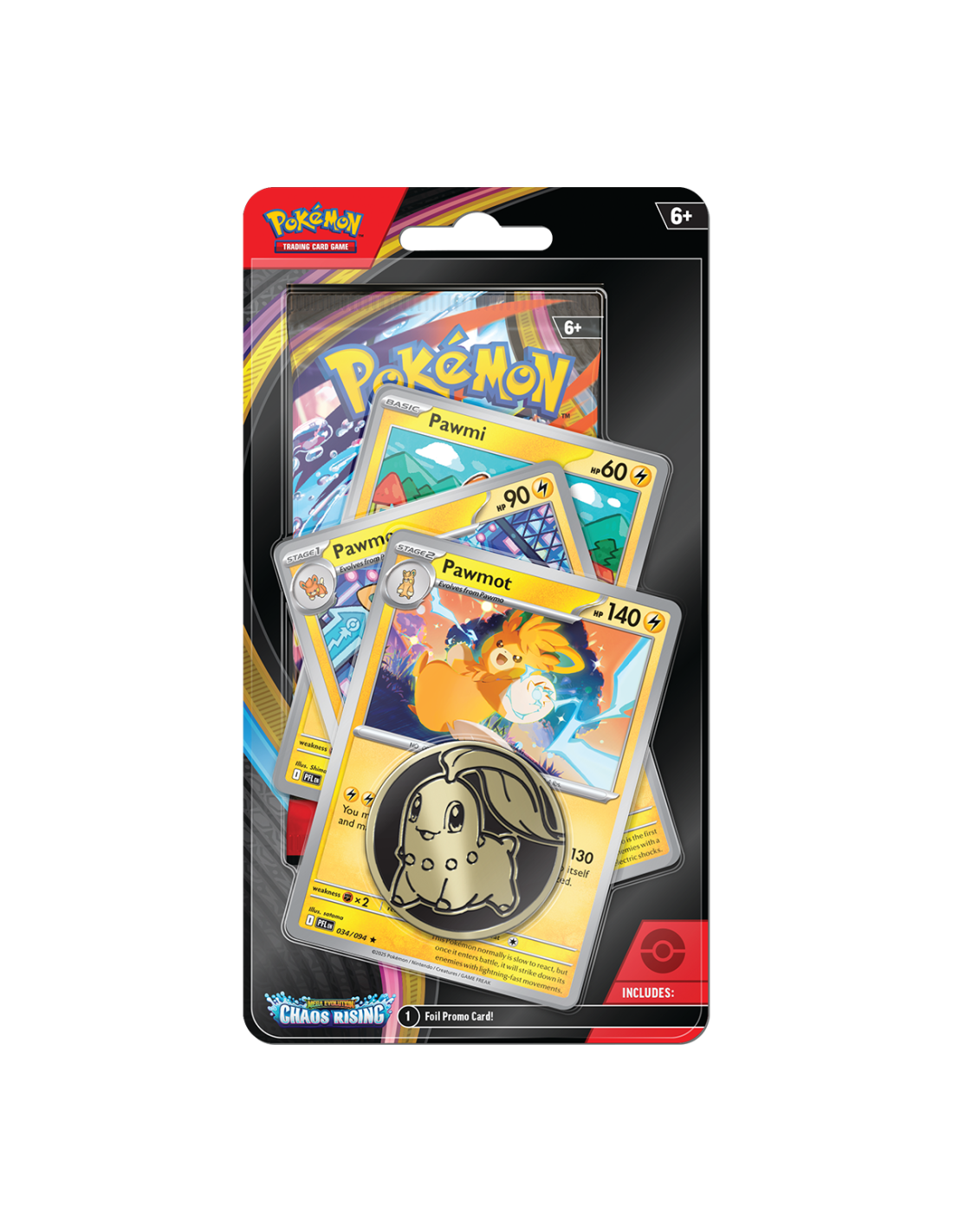 POKEMON TCG: MEGA EVOLUTION – CHAOS RISING PREMIUM CHECKLANE BLISTER