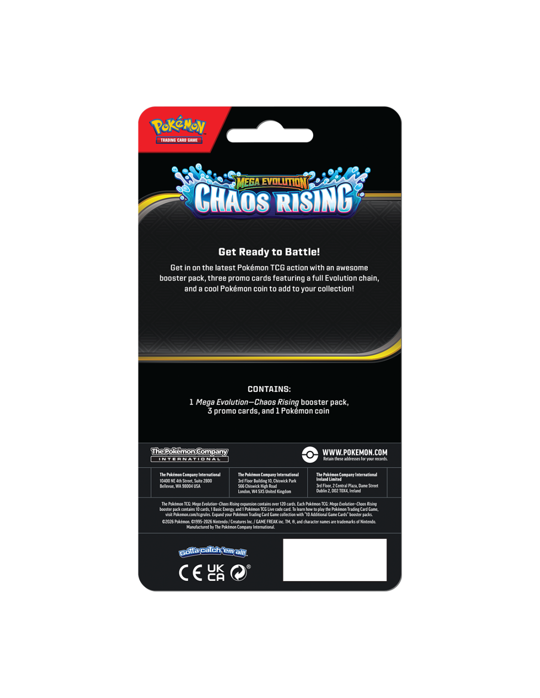 POKEMON TCG: MEGA EVOLUTION – CHAOS RISING PREMIUM CHECKLANE BLISTER