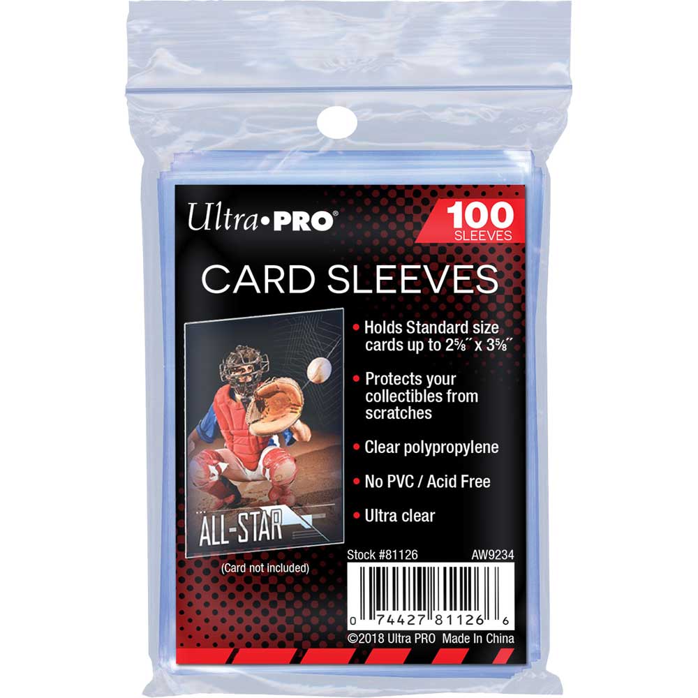 UP - STANDARD SLEEVES - REGULAR SOFT CARD (100) (PENNY SLEEVES)