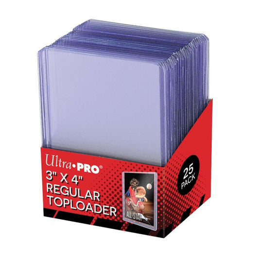 ULTRA PRO TOPLOADER 3"X4" CLEAR REGULAR (25)