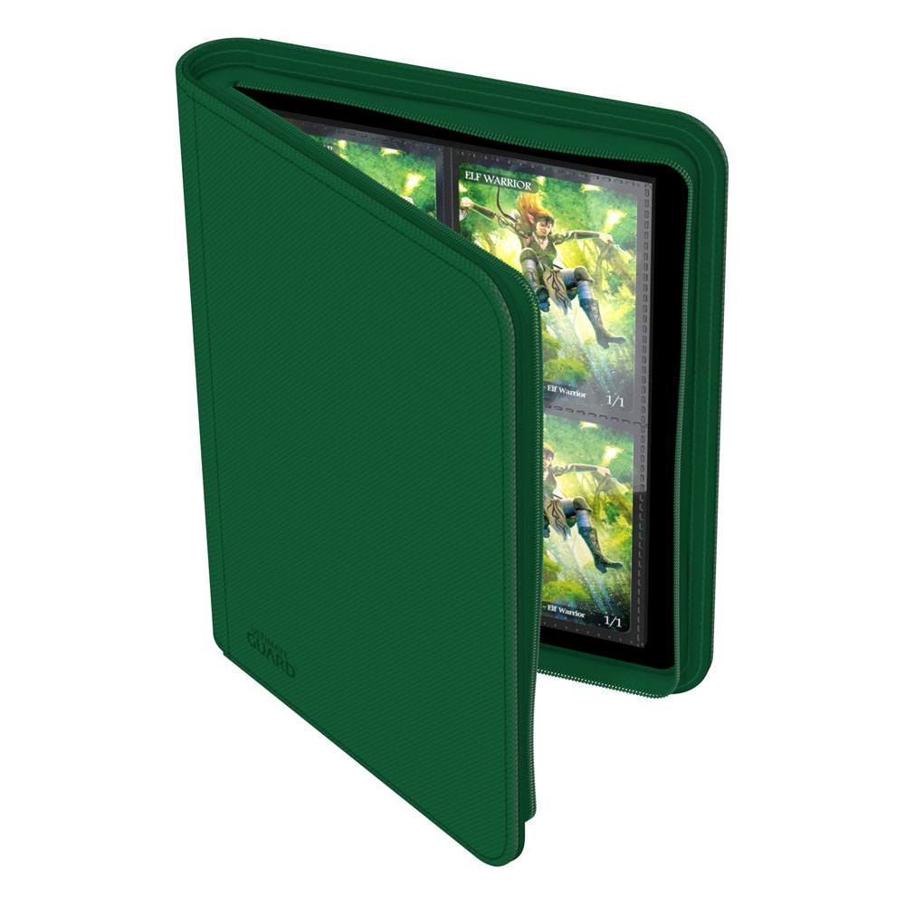 ULTIMATE GUARD ZIPFOLIO 160 8-POCKET XENOSKIN - GREEN